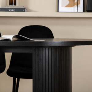 Bianca, Polar – Ensemble repas ovale – Noir