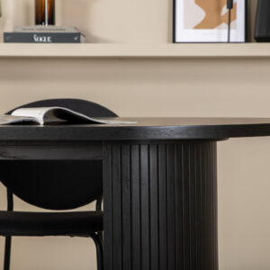 Bianca, Vault – Ensemble repas ovale – Noir
