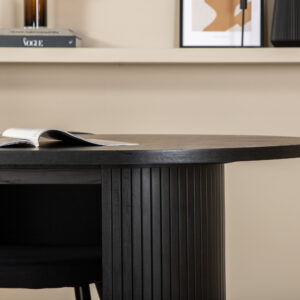 Bianca, Velvet – Ensemble repas ovale – Noir