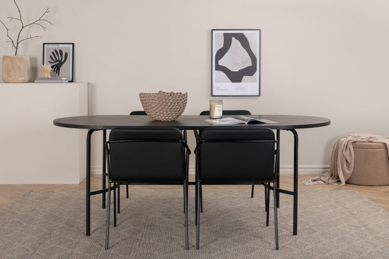 Skate, Tvist – Ensemble repas ovale – Noir