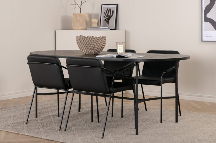 Skate, Tvist – Ensemble repas ovale – Noir