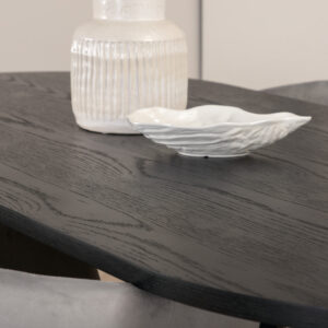 Skate, Berit – Ensemble repas ovale – Noir