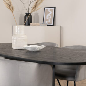 Skate, Berit – Ensemble repas ovale – Noir