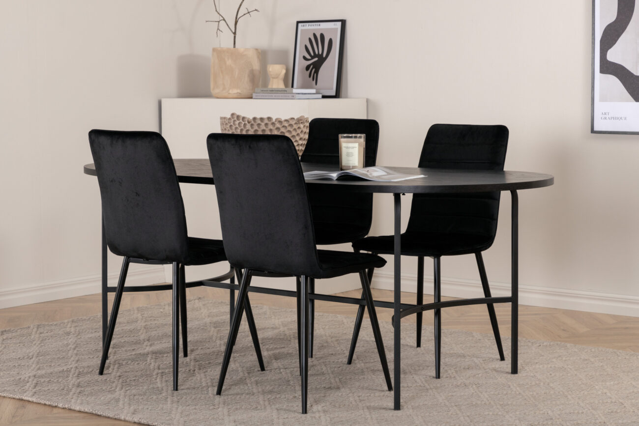 Skate, Windu – Ensemble repas ovale – Noir