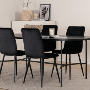 Skate, Windu – Ensemble repas ovale – Noir