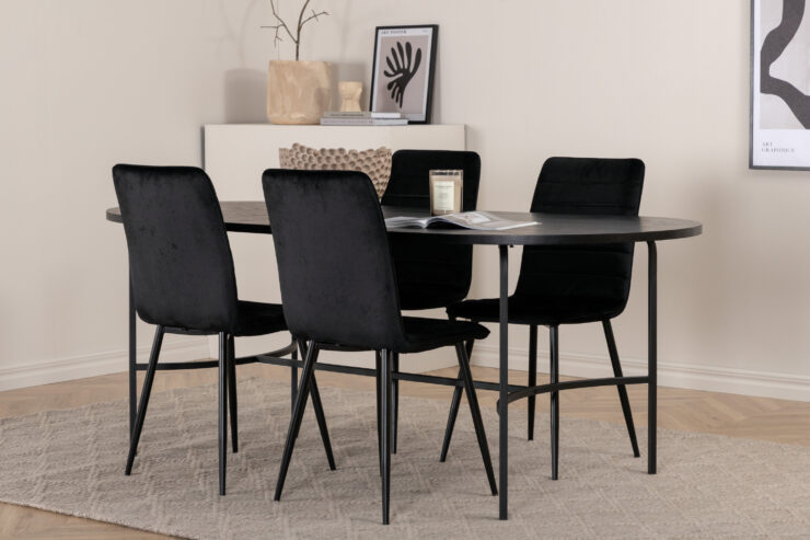 Skate, Windu – Ensemble repas ovale – Noir