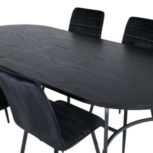 Skate, Windu – Ensemble repas ovale – Noir