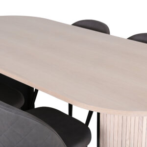 Bianca, Velvet – Ensemble repas ovale – Blanchi