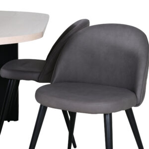 Bianca, Velvet – Ensemble repas ovale – Blanchi
