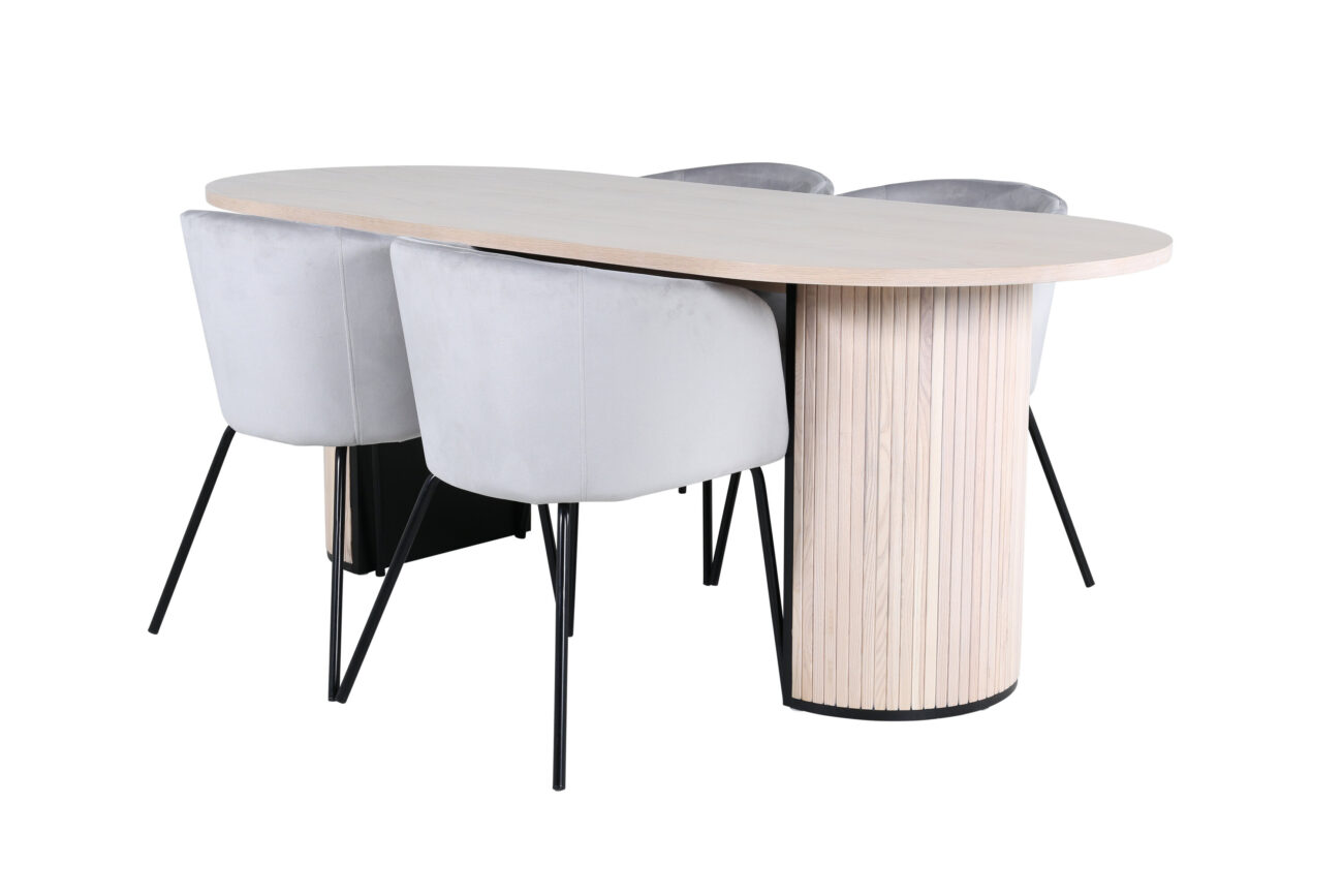 Bianca, Berit – Ensemble repas ovale – Blanchi