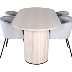 Bianca, Berit – Ensemble repas ovale – Blanchi