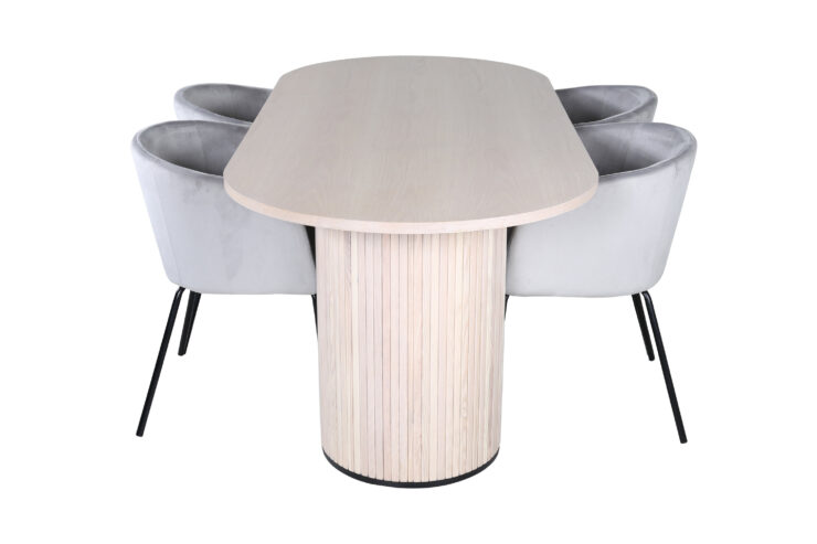 Bianca, Berit – Ensemble repas ovale – Blanchi