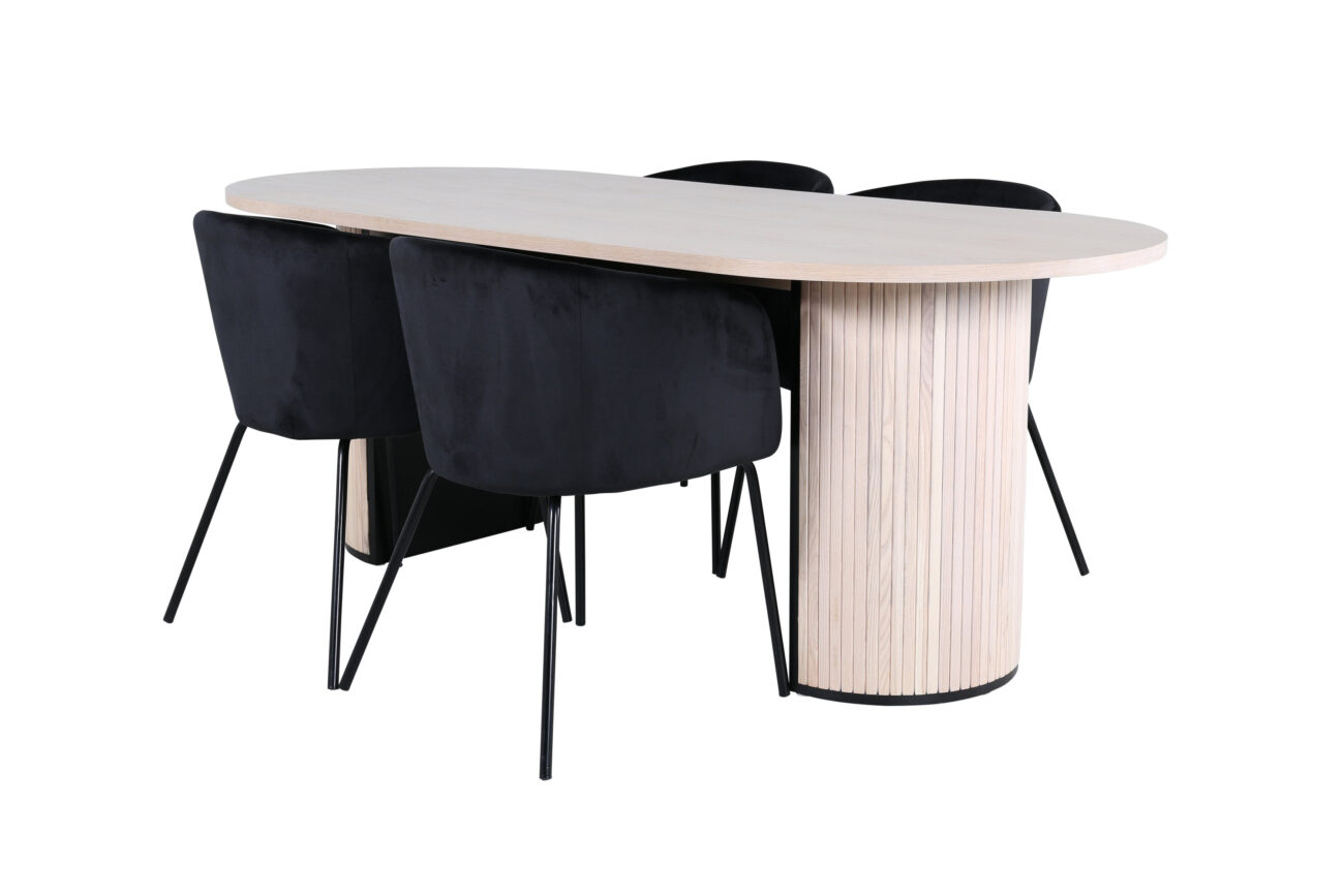 Bianca, Berit – Ensemble repas ovale – Blanchi