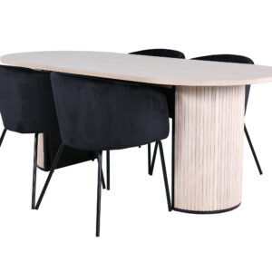 Bianca, Berit – Ensemble repas ovale – Blanchi