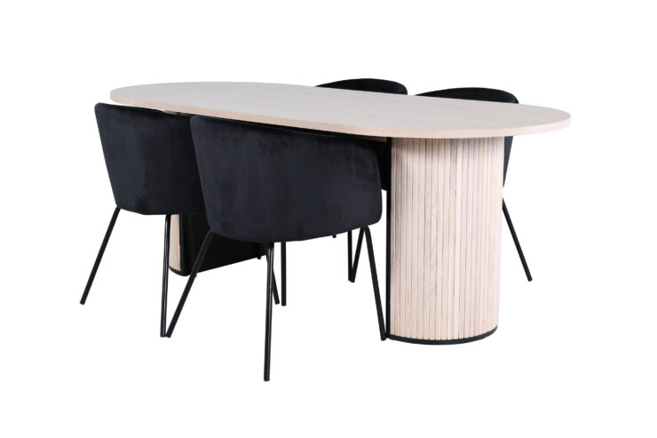 Bianca, Berit – Ensemble repas ovale – Blanchi