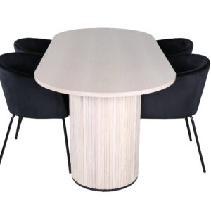 Bianca, Berit – Ensemble repas ovale – Blanchi