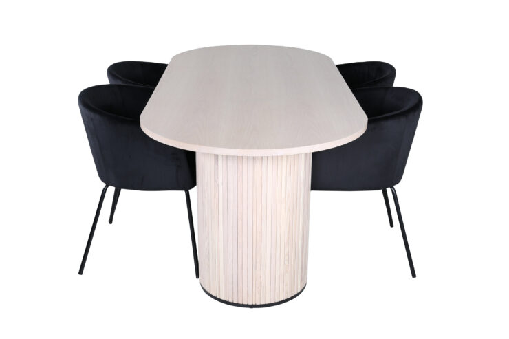 Bianca, Berit – Ensemble repas ovale – Blanchi
