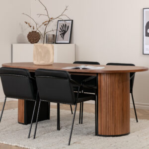 Bianca, Tvist – Ensemble repas ovale – Noyer