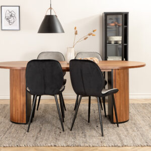 Bianca, Emma – Ensemble repas ovale – Noyer