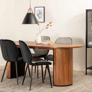 Bianca, Emma – Ensemble repas ovale – Noyer
