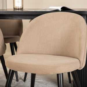 Bianca, Velvet – Ensemble repas ovale – Noir