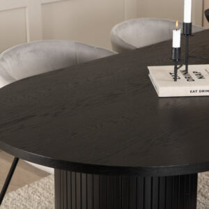 Bianca, Berit – Ensemble repas ovale – Noir