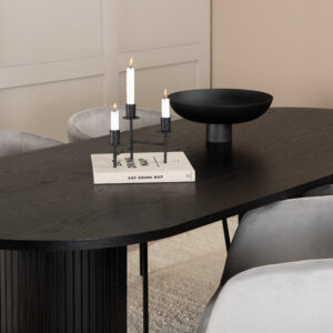 Bianca, Berit – Ensemble repas ovale – Noir