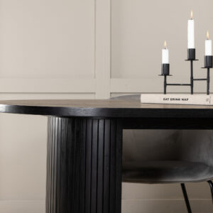 Bianca, Berit – Ensemble repas ovale – Noir