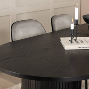 Bianca, Emma – Ensemble repas ovale – Noir