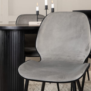 Bianca, Emma – Ensemble repas ovale – Noir