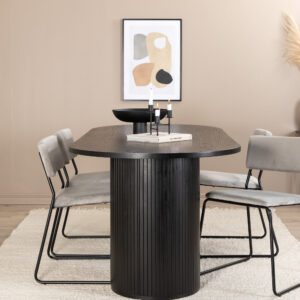 Bianca, Kenth – Ensemble repas ovale – Noir
