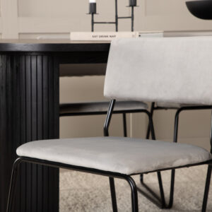Bianca, Kenth – Ensemble repas ovale – Noir
