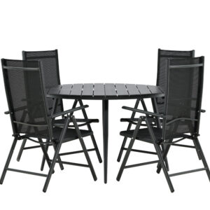 Break, Break – Ensemble repas – Table : ⌀120 Chaise : 62 x 107,5 x 55 cm