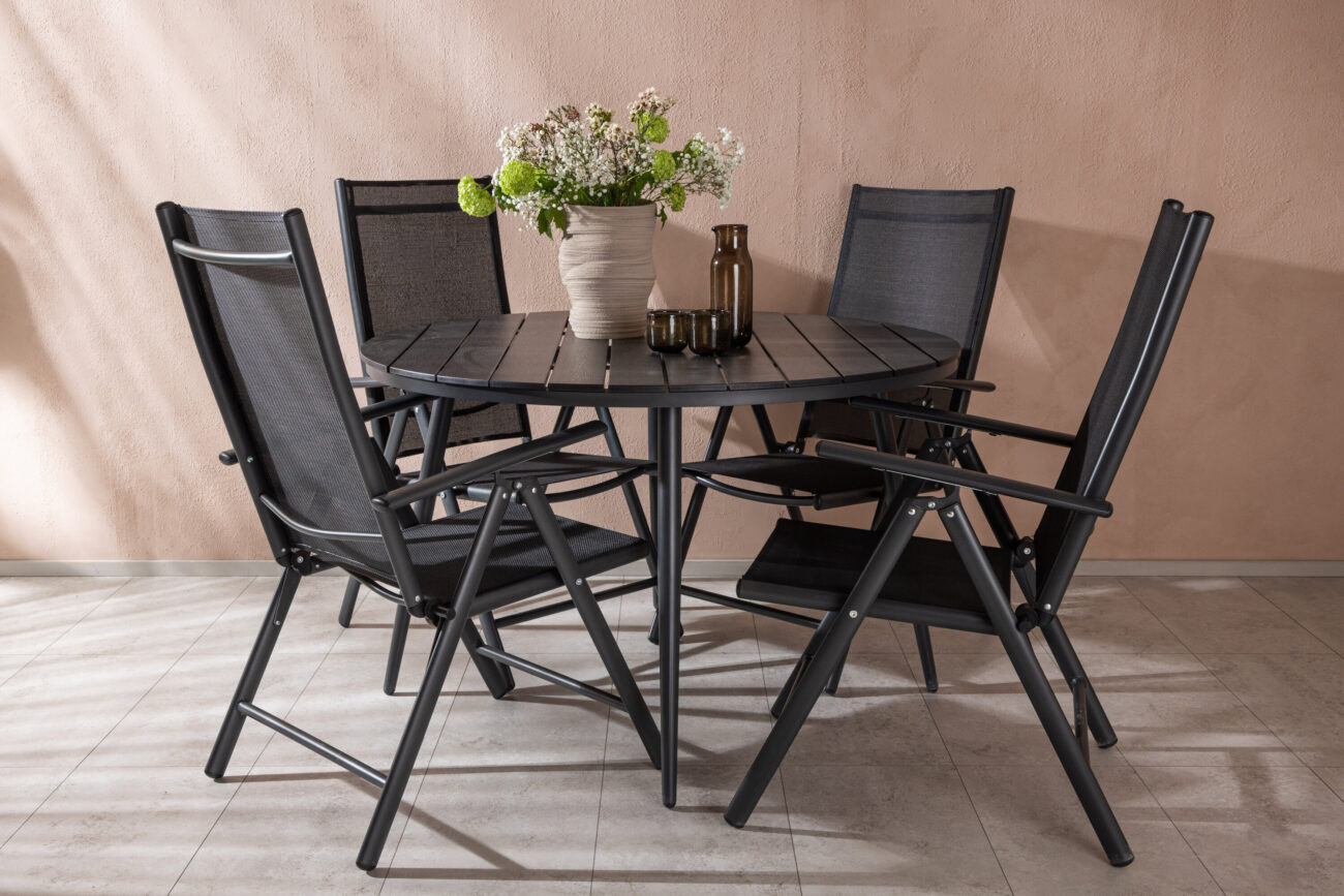 Break, Break – Ensemble repas – Table : ⌀120 Chaise : 62 x 107,5 x 55 cm