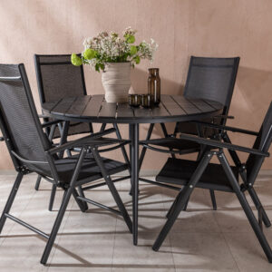 Break, Break – Ensemble repas – Table : ⌀120 Chaise : 62 x 107,5 x 55 cm