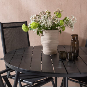 Break, Break – Ensemble repas – Table : ⌀120 Chaise : 62 x 107,5 x 55 cm