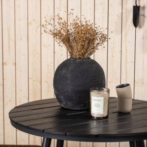 Break, Lindos – Ensemble repas – Table : ⌀90 Chaise : 59 x 86 x 57 cm