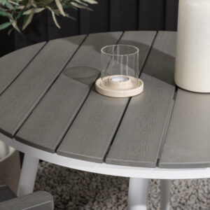 Break, Albany – Ensemble repas – Table : ⌀90 Chaise : 67 x 109,5 x 59 cm