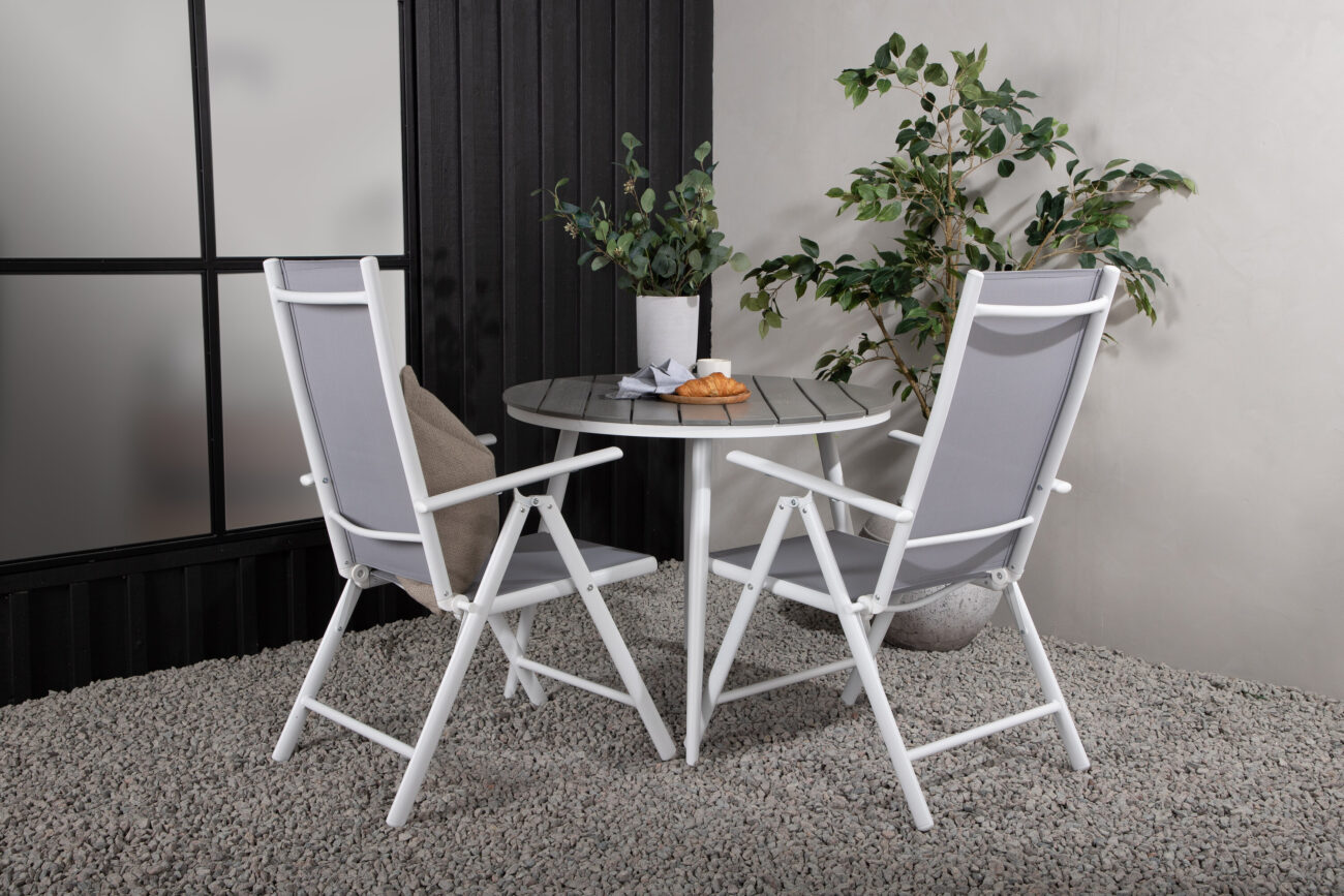 Break, Break – Ensemble repas – Table : ⌀90 Chaise : 62 x 107,5 x 55 cm