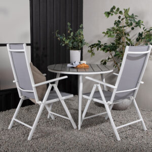 Break, Break – Ensemble repas – Table : ⌀90 Chaise : 62 x 107,5 x 55 cm