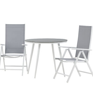 Break, Break – Ensemble repas – Table : ⌀90 Chaise : 62 x 107,5 x 55 cm