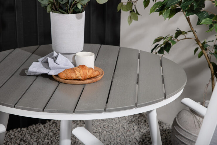 Break, Break – Ensemble repas – Table : ⌀90 Chaise : 62 x 107,5 x 55 cm