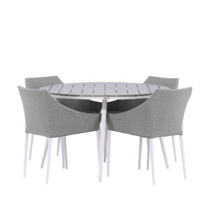 Break, Spoga – Ensemble repas – Table : ⌀120 Chaise : 61,5 x 81 x 60 cm