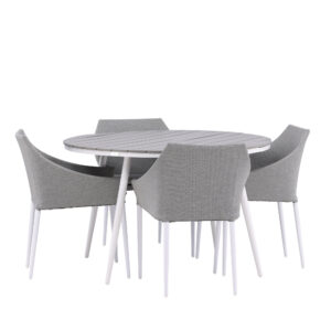 Break, Spoga – Ensemble repas – Table : ⌀120 Chaise : 61,5 x 81 x 60 cm