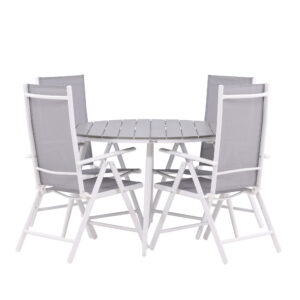 Break, Break – Ensemble repas – Table : ⌀120 Chaise : 62 x 107,5 x 55 cm