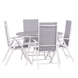 Break, Break – Ensemble repas – Table : ⌀120 Chaise : 62 x 107,5 x 55 cm