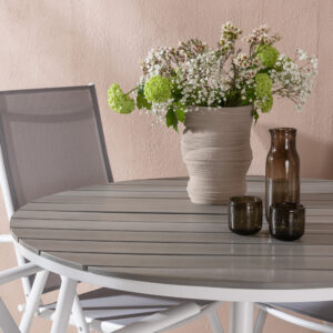 Break, Break – Ensemble repas – Table : ⌀120 Chaise : 62 x 107,5 x 55 cm