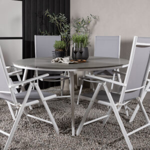 Break, Break – Ensemble repas – Table : ⌀150 Chaise : 62 x 107,5 x 55 cm