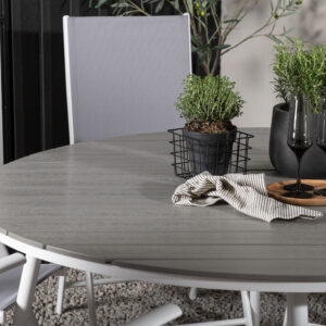 Break, Break – Ensemble repas – Table : ⌀150 Chaise : 62 x 107,5 x 55 cm