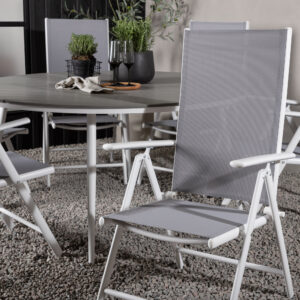 Break, Break – Ensemble repas – Table : ⌀150 Chaise : 62 x 107,5 x 55 cm